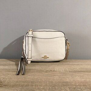 Coach 29411 Camera Bag Chalk White Crossbody